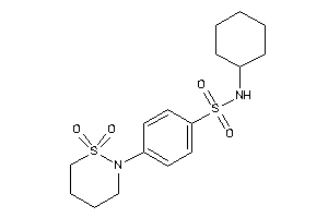 N-cyclohexyl-4-(1,1-diketothiazinan-2-yl)benzenesulfonamide