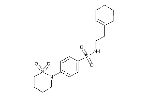 N-(2-cyclohexen-1-ylethyl)-4-(1,1-diketothiazinan-2-yl)benzenesulfonamide