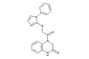 4-[2-[(1-phenylimidazol-2-yl)thio]acetyl]-1,3-dihydroquinoxalin-2-one