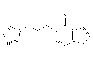 [3-(3-imidazol-1-ylpropyl)-7H-pyrrolo[2,3-d]pyrimidin-4-ylidene]amine