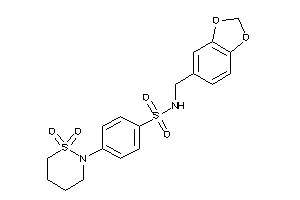 4-(1,1-diketothiazinan-2-yl)-N-piperonyl-benzenesulfonamide