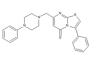 3-phenyl-7-[(4-phenylpiperazino)methyl]thiazolo[3,2-a]pyrimidin-5-one