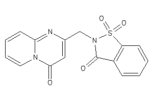 Image of 1,1-diketo-2-[(4-ketopyrido[1,2-a]pyrimidin-2-yl)methyl]-1,2-benzothiazol-3-one