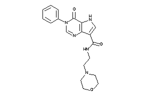 4-keto-N-(2-morpholinoethyl)-3-phenyl-5H-pyrrolo[3,2-d]pyrimidine-7-carboxamide