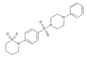 2-[4-(4-phenylpiperazino)sulfonylphenyl]thiazinane 1,1-dioxide