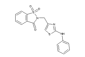 2-[(2-anilinothiazol-4-yl)methyl]-1,1-diketo-1,2-benzothiazol-3-one