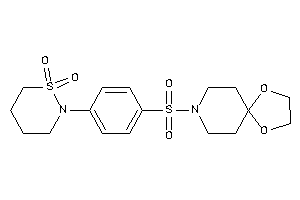 2-[4-(1,4-dioxa-8-azaspiro[4.5]decan-8-ylsulfonyl)phenyl]thiazinane 1,1-dioxide