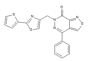 4-phenyl-6-[[2-(2-thienyl)oxazol-4-yl]methyl]isoxazolo[3,4-d]pyridazin-7-one