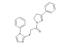 2-[(1-phenylimidazol-2-yl)thio]-1-(3-phenyl-2-pyrazolin-1-yl)ethanone