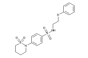 4-(1,1-diketothiazinan-2-yl)-N-(2-phenoxyethyl)benzenesulfonamide