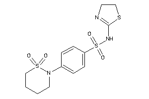 4-(1,1-diketothiazinan-2-yl)-N-(2-thiazolin-2-yl)benzenesulfonamide
