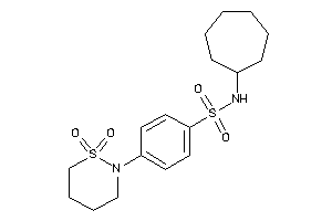 N-cycloheptyl-4-(1,1-diketothiazinan-2-yl)benzenesulfonamide