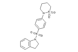 2-(4-indolin-1-ylsulfonylphenyl)thiazinane 1,1-dioxide