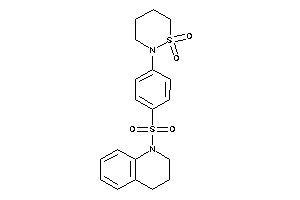 2-[4-(3,4-dihydro-2H-quinolin-1-ylsulfonyl)phenyl]thiazinane 1,1-dioxide