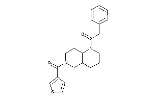 2-phenyl-1-[6-(3-thenoyl)-2,3,4,4a,5,7,8,8a-octahydro-1,6-naphthyridin-1-yl]ethanone