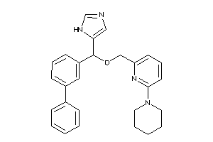 Image of 2-[[1H-imidazol-5-yl-(3-phenylphenyl)methoxy]methyl]-6-piperidino-pyridine