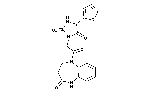 5-(2-furyl)-3-[2-keto-2-(4-keto-3,5-dihydro-2H-1,5-benzodiazepin-1-yl)ethyl]hydantoin