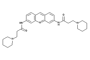 3-piperidino-N-[6-(3-piperidinopropanoylamino)acridin-3-yl]propionamide