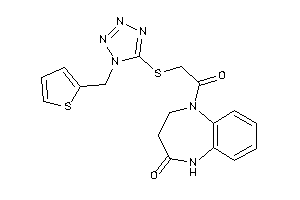 1-[2-[[1-(2-thenyl)tetrazol-5-yl]thio]acetyl]-3,5-dihydro-2H-1,5-benzodiazepin-4-one