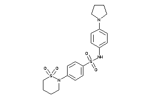 4-(1,1-diketothiazinan-2-yl)-N-(4-pyrrolidinophenyl)benzenesulfonamide