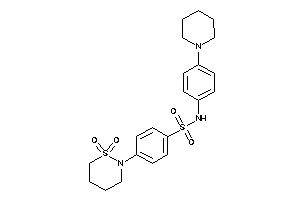 4-(1,1-diketothiazinan-2-yl)-N-(4-piperidinophenyl)benzenesulfonamide