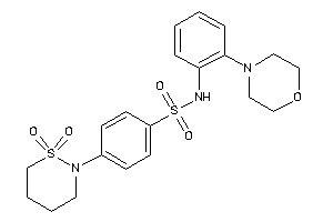 4-(1,1-diketothiazinan-2-yl)-N-(2-morpholinophenyl)benzenesulfonamide