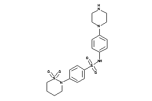 4-(1,1-diketothiazinan-2-yl)-N-(4-piperazinophenyl)benzenesulfonamide