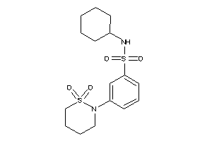 N-cyclohexyl-3-(1,1-diketothiazinan-2-yl)benzenesulfonamide
