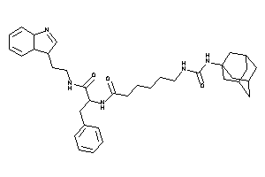 N-[2-[2-(3a,7a-dihydro-3H-indol-3-yl)ethylamino]-1-benzyl-2-keto-ethyl]-6-(1-adamantylcarbamoylamino)hexanamide