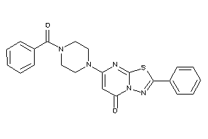Image of 7-(4-benzoylpiperazino)-2-phenyl-[1,3,4]thiadiazolo[3,2-a]pyrimidin-5-one