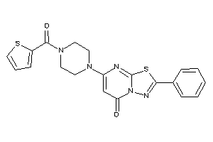2-phenyl-7-[4-(2-thenoyl)piperazino]-[1,3,4]thiadiazolo[3,2-a]pyrimidin-5-one