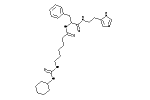 N-[1-benzyl-2-[2-(1H-imidazol-5-yl)ethylamino]-2-keto-ethyl]-6-(cyclohexylcarbamoylamino)hexanamide
