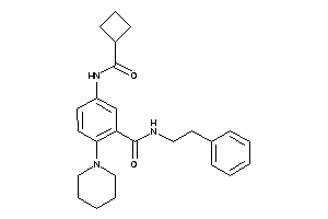 Image of 5-(cyclobutanecarbonylamino)-N-phenethyl-2-piperidino-benzamide