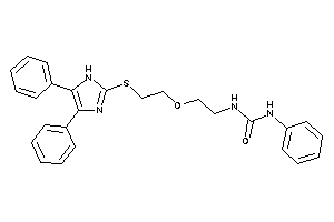 1-[2-[2-[(4,5-diphenyl-1H-imidazol-2-yl)thio]ethoxy]ethyl]-3-phenyl-urea