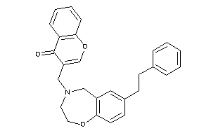 3-[(7-phenethyl-3,5-dihydro-2H-1,4-benzoxazepin-4-yl)methyl]chromone