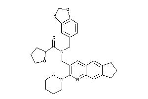 N-[(2-piperidino-7,8-dihydro-6H-cyclopenta[g]quinolin-3-yl)methyl]-N-piperonyl-tetrahydrofuran-2-carboxamide