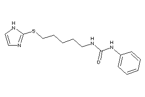 1-[5-(1H-imidazol-2-ylthio)pentyl]-3-phenyl-urea