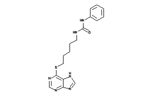 1-phenyl-3-[5-(7H-purin-6-ylthio)pentyl]urea