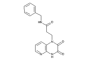 Image of N-benzyl-3-(2,3-diketo-4H-pyrido[2,3-b]pyrazin-1-yl)propionamide