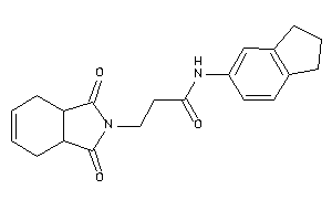 3-(1,3-diketo-3a,4,7,7a-tetrahydroisoindol-2-yl)-N-indan-5-yl-propionamide