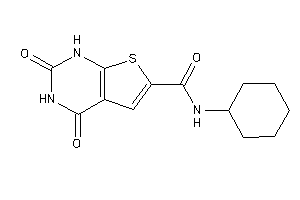 N-cyclohexyl-2,4-diketo-1H-thieno[2,3-d]pyrimidine-6-carboxamide