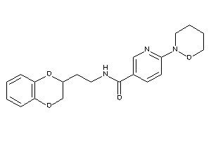 N-[2-(2,3-dihydro-1,4-benzodioxin-3-yl)ethyl]-6-(oxazinan-2-yl)nicotinamide