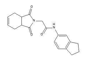 2-(1,3-diketo-3a,4,7,7a-tetrahydroisoindol-2-yl)-N-indan-5-yl-acetamide