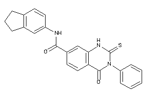 N-indan-5-yl-4-keto-3-phenyl-2-thioxo-1H-quinazoline-7-carboxamide
