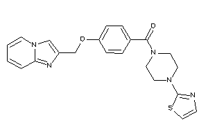 [4-(imidazo[1,2-a]pyridin-2-ylmethoxy)phenyl]-(4-thiazol-2-ylpiperazino)methanone