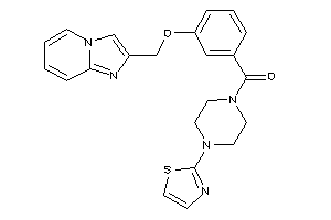 Image of [3-(imidazo[1,2-a]pyridin-2-ylmethoxy)phenyl]-(4-thiazol-2-ylpiperazino)methanone