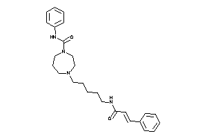 Image of 4-(5-cinnamamidopentyl)-N-phenyl-1,4-diazepane-1-carboxamide