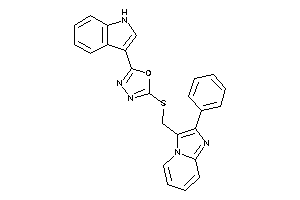 2-(1H-indol-3-yl)-5-[(2-phenylimidazo[1,2-a]pyridin-3-yl)methylthio]-1,3,4-oxadiazole