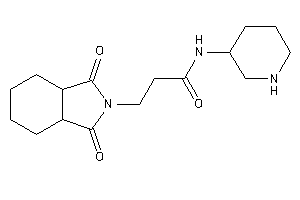 3-(1,3-diketo-3a,4,5,6,7,7a-hexahydroisoindol-2-yl)-N-(3-piperidyl)propionamide