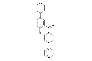 1-cyclohexyl-3-(4-phenylpiperazine-1-carbonyl)-4-pyridone